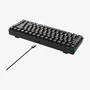 Hiditec GKE010005 GM1K Teclado Gaming Mecánico 75% Inalámbrico Triple (Bluetooth 5.0/2.4GHz/USB-C) con Hot-Swap, Switches Gateron Pro Red y Keycaps ABS, QWERTY Español, Negro