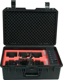 Algamlight Maletín de Transporte y Carga para 6 Eventpar44-Quad-Ip con Base de Carga Integrada y Filtros Magnéticos