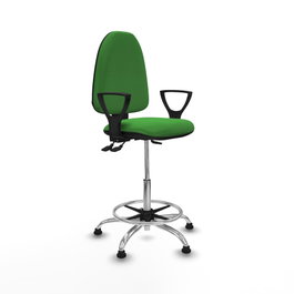 PIQUERAS Y CRESPO Taburete Aýna con mecanismo Asincro, Tela Verde