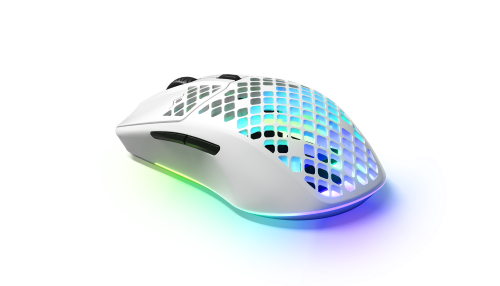 SteelSeries Aerox 3 Wireless Ratón Blanco (62608) RF inalámbrica + Bluetooth Óptico 18000 DPI 1 ms 6 Botones 68 g SteelSeries Aerox 3 Wireless Ratón Blanco (62608) RF inalámbrica + Bluetooth Óptico 18000 DPI 1 ms 6 Botones 68 g