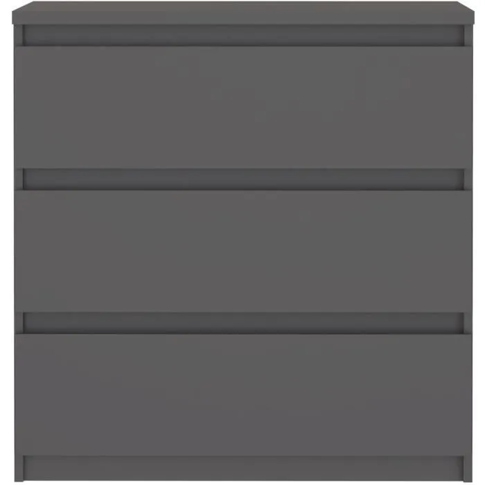 CHELSEA CHELSEA K23U27S Cómoda 3 cajones Antracita 77,2 x 42,2 x 79,9 cm