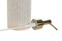 DKD Home Decor Dosificador Beige Dorado Gres 7 x 21 x 8 cm (2 Unidades)