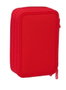 Safta Plumier Triple Estuche Escolar con 37 Piezas, Capacidad 12.5 x 19.5 x 5.5 cm, Para Material de Oficina y Papelería
