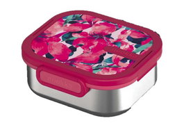 QUOKKA Kai Pink Bloom Lunch Box Acero Inoxidable