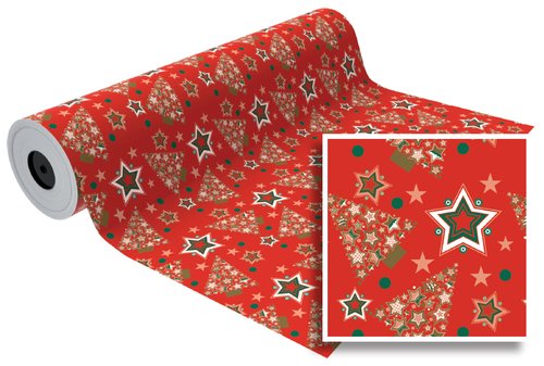 BASIKA Papel de Regalo Navidad Bobina 31 cm x 80 m BASIKA Papel de Regalo Navidad Bobina 31 cm x 80 m