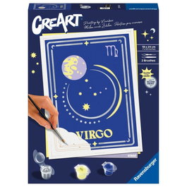 Ravensburger Kit CreArt Pintar con Números Zodiaco Virgo