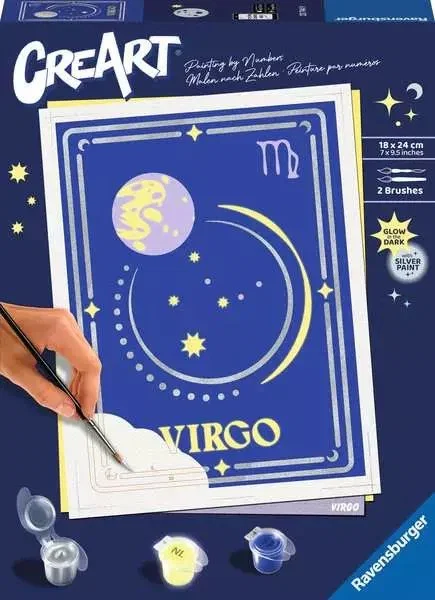Ravensburger Kit de pintura por números CreArt Zodiac: Virgo