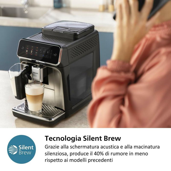 Philips Serie 3300 EP3321/40 Cafetera Automática con Espumador de Leche, Negro