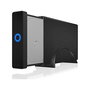 ICY BOX IB-377-C31 Carcasa Externa Disco Duro SSD 3.5" SATA con USB 3.2 Gen 2 Tipo C, Aluminio Negro, Incluye Adaptador
