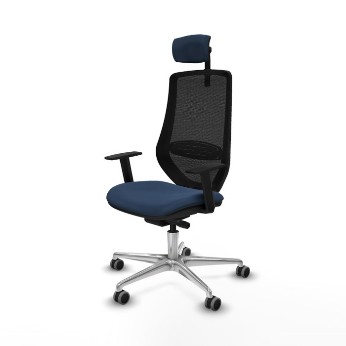 PIQUERAS Y CRESPO Silla de oficina Mardos Azul Marino y Negro