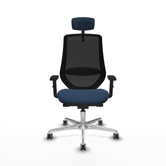PIQUERAS Y CRESPO Silla de oficina Mardos Azul Marino y Negro