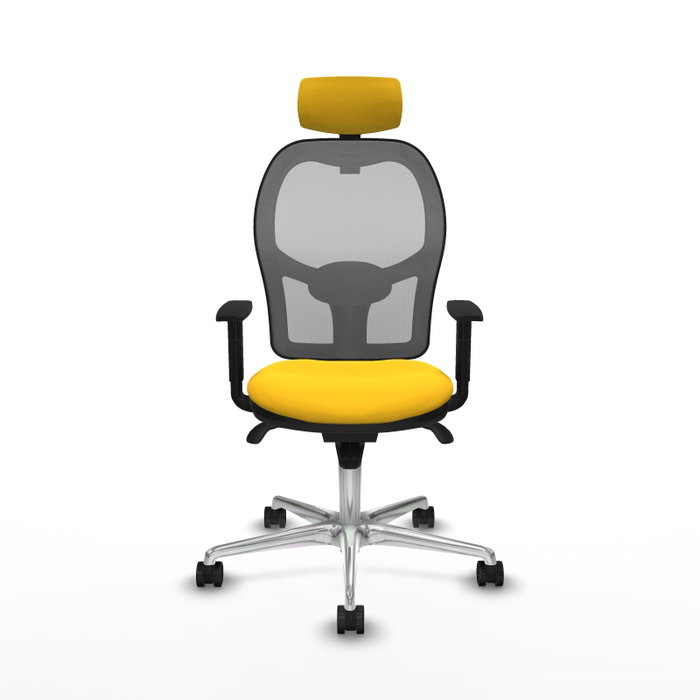 PIQUERAS Y CRESPO Silla de oficina Jorquera Amarillo y Gris PIQUERAS Y CRESPO Silla de oficina Jorquera Amarillo y Gris