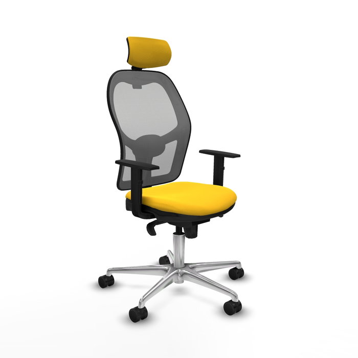 PIQUERAS Y CRESPO Silla de oficina Jorquera Amarillo y Gris PIQUERAS Y CRESPO Silla de oficina Jorquera Amarillo y Gris