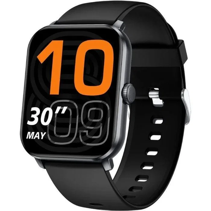 Qubo Smartwatch SMT-200 Negro, Pantalla 1.83", Llamadas Bluetooth, 100 Modos Deportivos, Monitor Frecuencia Cardíaca, Resistencia Agua IP68