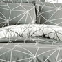 Aucune Juego de Cama Gris 100% Algodón Reforzado con Funda Nórdica y 2 Fundas de Almohada