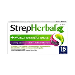 Strepherbal Sauco Y Equinacea 16 Pastillas Para Chupar