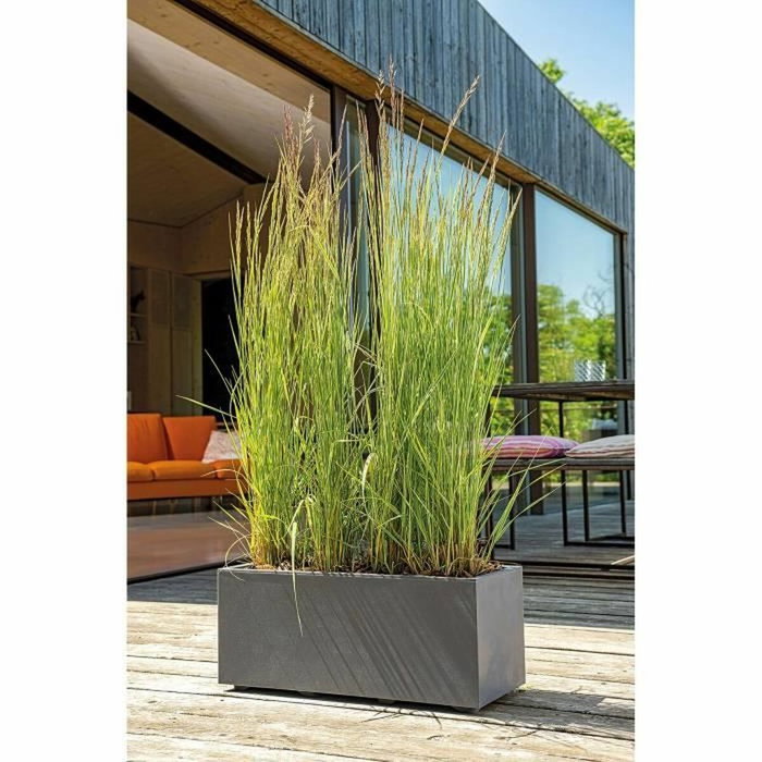 Deroma Jardinera Muret Millennium R Antracita con reserva de agua 59 cm