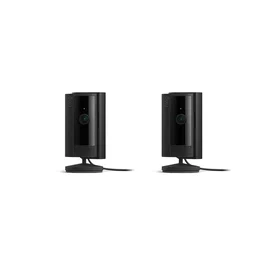Ring Indoor Cam (2nd Gen) - Pack de 2 Cámaras de Seguridad IP, 1080p FHD, WiFi, Interior, Visión Nocturna, Negro, Versión EU