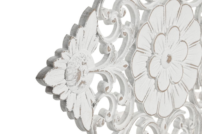 DKD Home Decor Decoración MDF Metal Blanco Desgastado