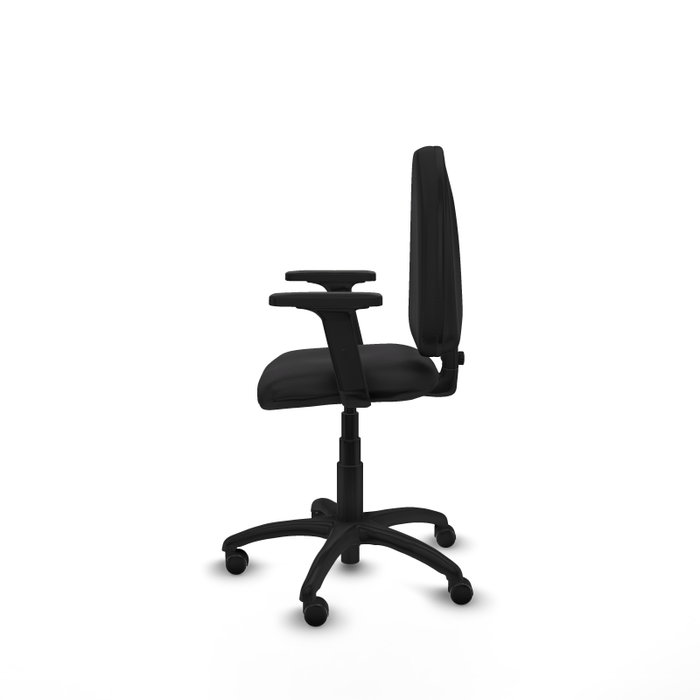 PIQUERAS Y CRESPO Silla de oficina Aýna con Brazos 2D y Similpiel Negro