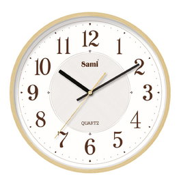 SAMI Reloj de Pared HQ Taiwán Red, 30 cm, Madera de Pino