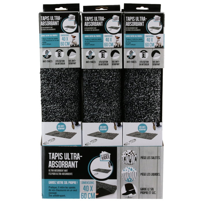 Je cherche une Idee Felpudo Absorbente Antideslizante para Puerta 40x60 cm