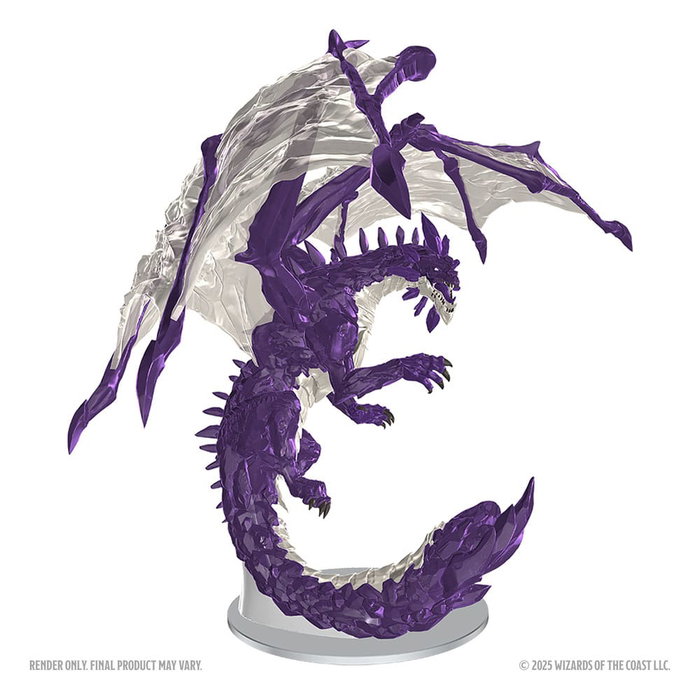 D&D Nolzur's Marvelous Miniatures sin pintar Adult Amethyst Dragon 38 cm D&D Nolzur's Marvelous Miniatures sin pintar Adult Amethyst Dragon 38 cm