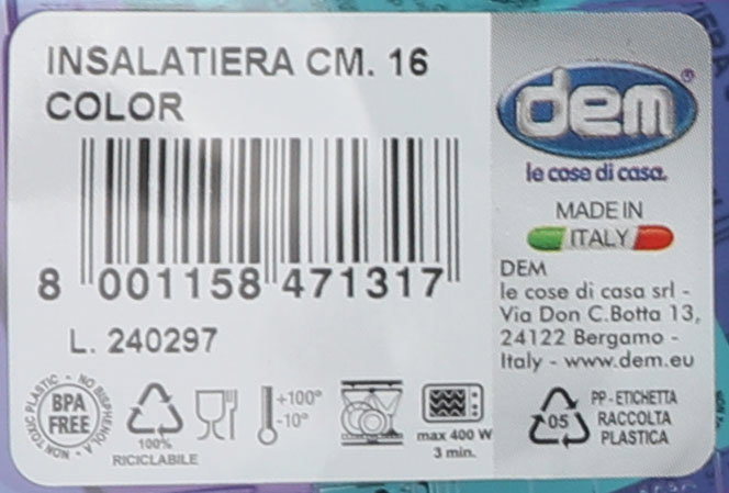 Inde Bol 16 cm Smaty Color Bahia