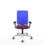 PIQUERAS Y CRESPO Silla de oficina Motilla con mecanismo Sincro, Morado y Azul
