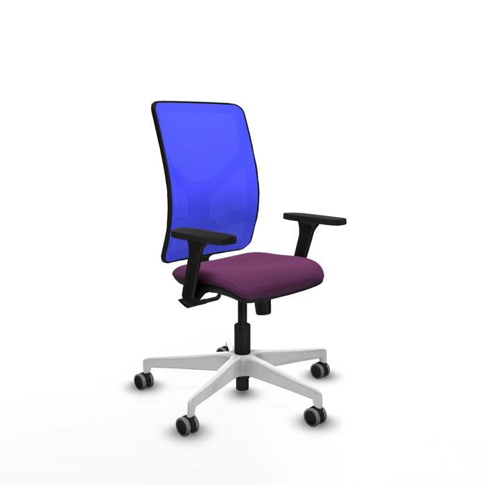 PIQUERAS Y CRESPO Silla de oficina Motilla con mecanismo Sincro, Morado y Azul PIQUERAS Y CRESPO Silla de oficina Motilla con mecanismo Sincro, Morado y Azul