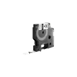 Dymo Rhino Cinta de Etiquetas de Nylon Flexible 12 mm x 3,5 m Negro sobre Blanco