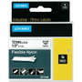 Dymo Cinta de Etiquetas Industrial Rhino Nylon Flexible 12mm x 3,5m Negro sobre Blanco