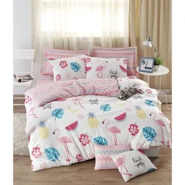 Juego de Cama Funda Nórdica 220x240 cm Fundas Almohada 60x60 cm Blanco ASI8681875600131