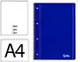 Liderpapel Cuaderno Espiral A4 Micro Serie Azul Tapa Blanda 80 Hojas Liso con Margen 4 Taladros Azul 80gr