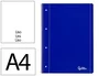 Liderpapel Cuaderno Espiral A4 Micro Serie Azul Tapa Blanda 80 Hojas Liso con Margen 4 Taladros Azul 80gr