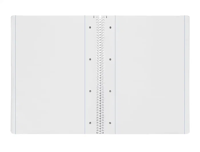 Liderpapel Cuaderno Espiral A4 Micro Serie Azul Tapa Blanda 80 Hojas Liso con Margen 4 Taladros Azul 80gr
