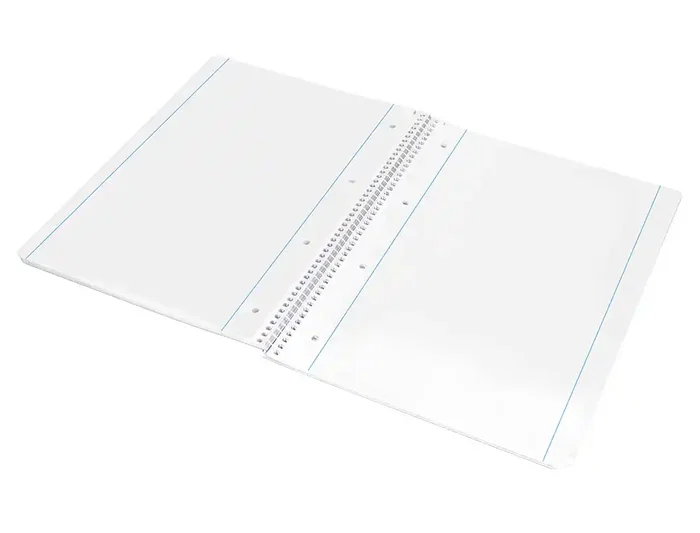 Liderpapel Cuaderno Espiral A4 Micro Serie Azul Tapa Blanda 80 Hojas Liso con Margen 4 Taladros Azul 80gr