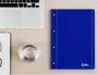 Liderpapel Cuaderno Espiral A4 Micro Serie Azul Tapa Blanda 80 Hojas Liso con Margen 4 Taladros Azul 80gr