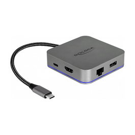 DeLOCK 87742 Dockingstation USB Type-C™ con HDMI 4K, Hub, LAN y PD 3.0