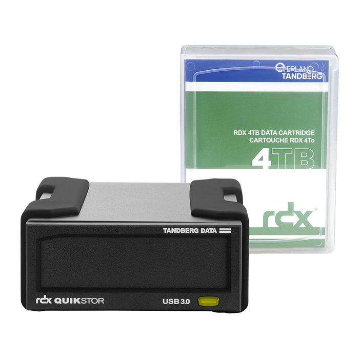 Tandberg Data Kit de unidad externa RDX con disco duro de 4 TB negro Tandberg Data Kit de unidad externa RDX con disco duro de 4 TB negro