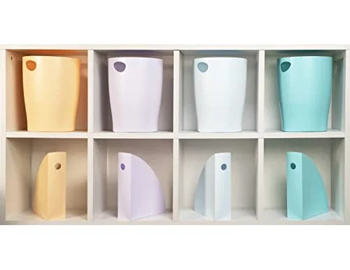 Exacompta Juego de 4 Revisteros Mag-Cube Aquarel Colores Pastel