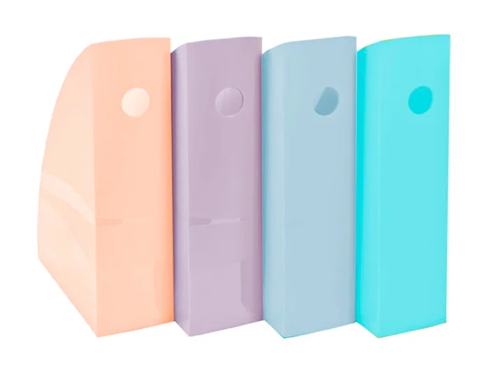Exacompta Revistero Aquarel Mag-Cube Set de 4 Unidades Colores Pastel 266x328x305 mm