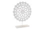 DKD Home Decor Decoración MDF y Hierro Desgastado Blanco y Marrón 29x7x37