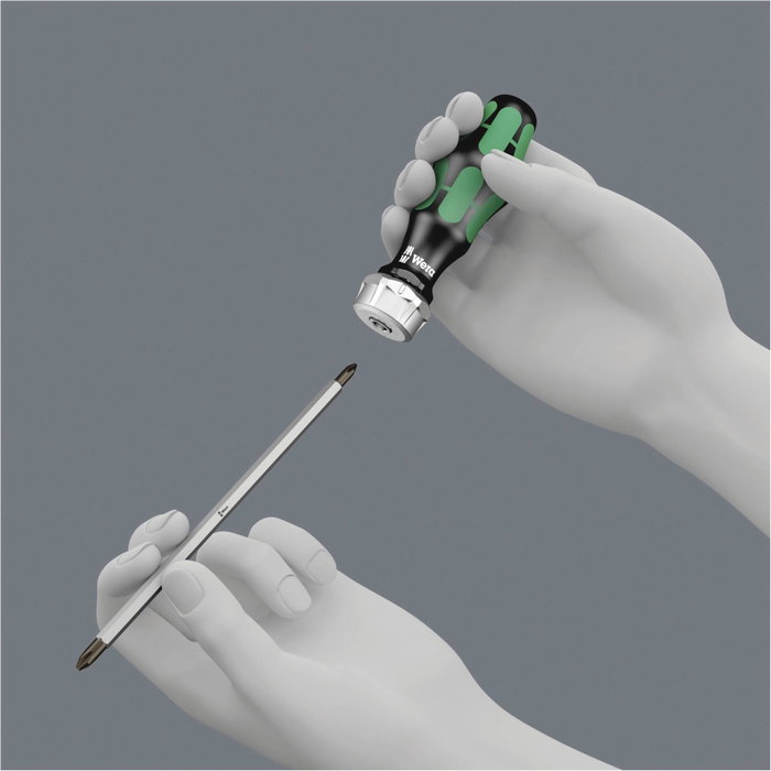 Wera Kraftform Kompakt Vario RA con función de carraca y 6 puntas dobles