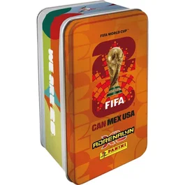 Panini PAN8051708029376 Caja Metálica FIFA WORLD CUP 26 TCG - 8 Paquetes (64 Cartas)