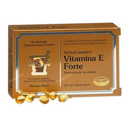 Pharma Nord Activecomplex Vitamina E Forte 60 Cápsulas - Protección Celular Frente al Estrés Oxidativo
