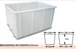 Cubeta de mantenimiento 800x600x420