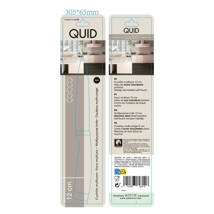 Cuchillo Multiusos Cocco Quid 12,5 cm Cuchillo Multiusos Cocco Quid 12,5 cm