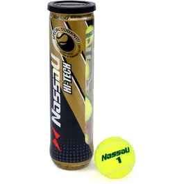 NASSAU High Tech Tubo de 4 Pelotas de Tenis con Presión Aprobada FFT