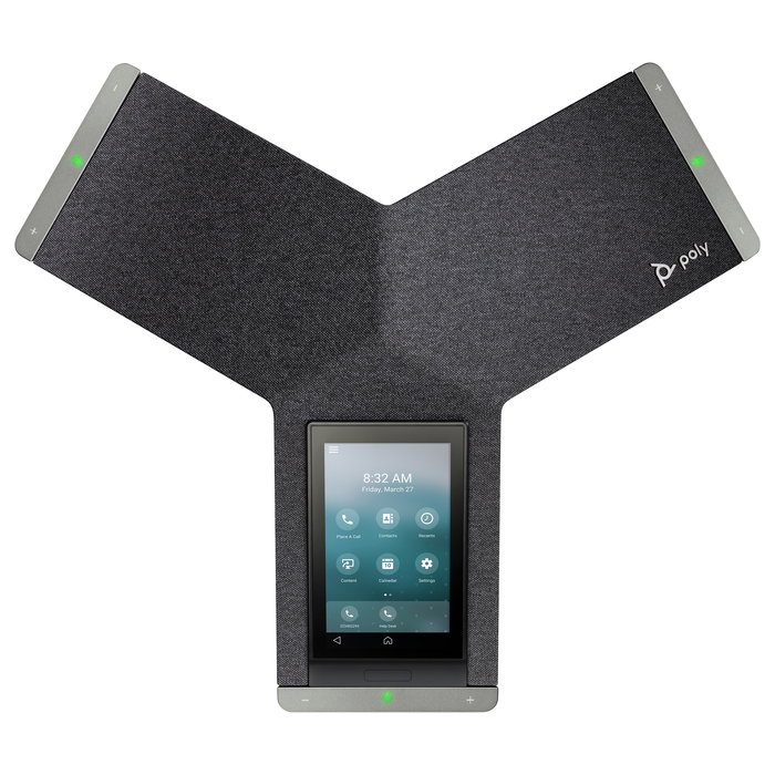 Poly Trio C60 Teléfono de Conferencias IP con Pantalla Táctil LCD 5" y Alimentación PoE, Negro